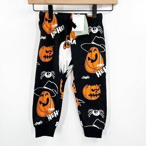 H&M Black Halloween Pumpkins Pants